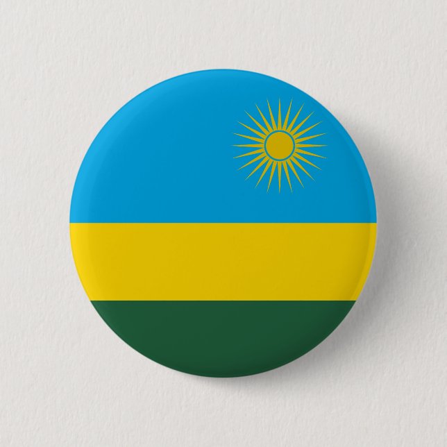 Rwanda Flag 2 Inch Round Button (Front)