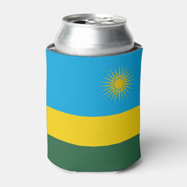 Rwanda Flag Can Cooler (Can Front)