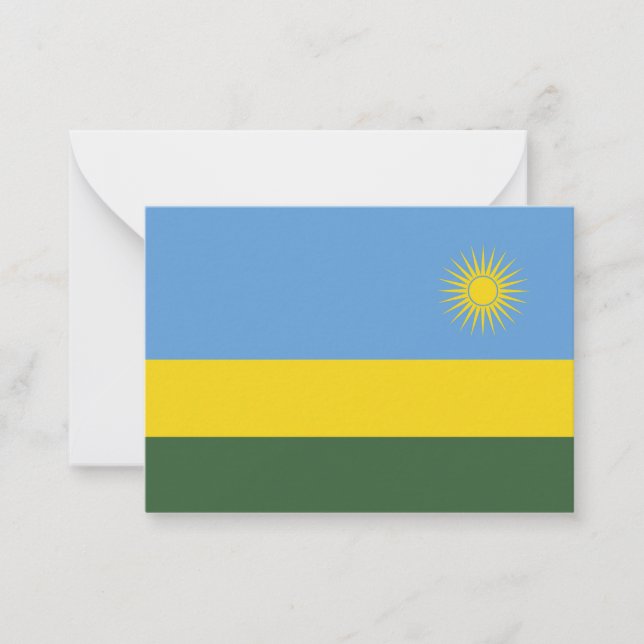 Rwanda flag card (Front)
