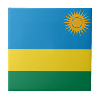 Rwanda Flag Ceramic Tile