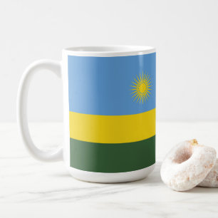 Rwanda flag coffee mug