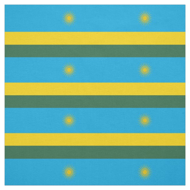 Rwanda Flag Fabric (Swatch)