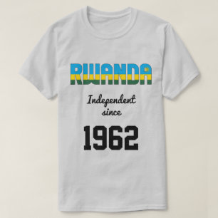 Rwanda Flag Independence Celebration T-Shirt