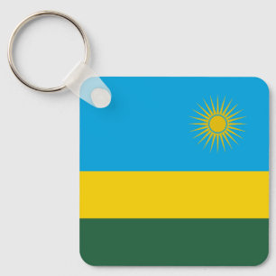 Rwanda Flag Keychain