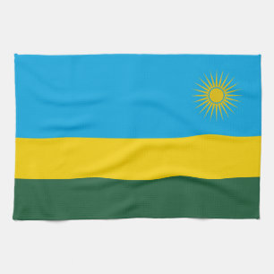 Rwanda Flag Kitchen Towel