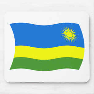 Rwanda Flag Mousepad