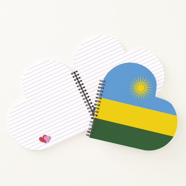 Rwanda flag notebook (Inside)