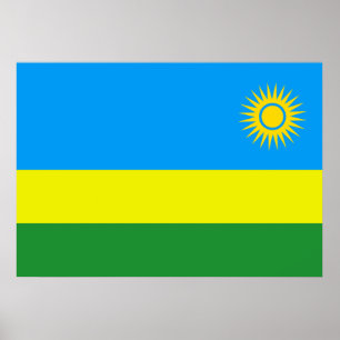 Rwanda Flag Poster