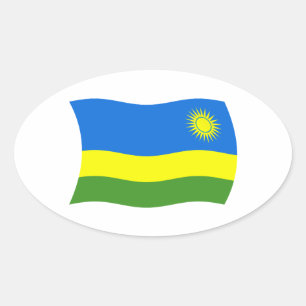 Rwanda Flag Sticker