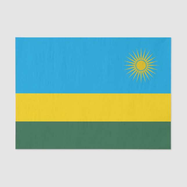 Rwanda Flag Tissue Paper (Front)