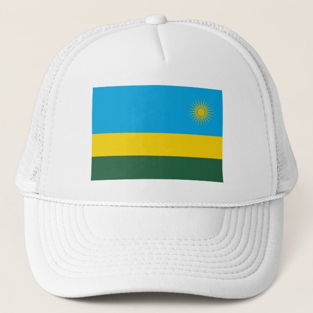 Rwanda Flag Trucker Hat (Front)
