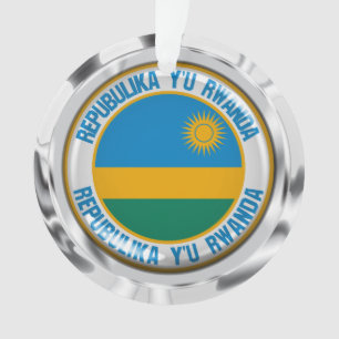 Rwanda Round Emblem Ornament