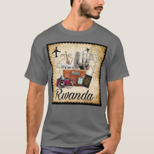 Rwanda World Travel Souvenir Travel Destination Tr T-Shirt