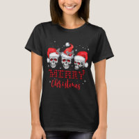 RWJO Skull Santa Hat Merry Xmas Christmas Family P