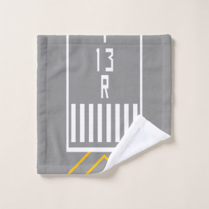 RWY Threshold 13R Wash Cloth
