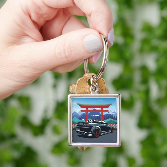 RX8 - Energized by Rotary engines Keychain (Hand)