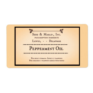 RX Lable / old-vintage / perpermenthe