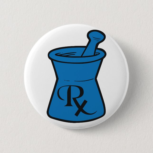 RX Logo 2 Inch Round Button (Front)