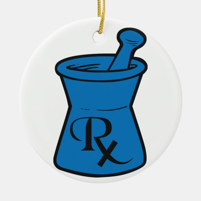 RX Logo Ceramic Ornament (Front)