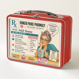 RX Lunch Metal Lunch Box