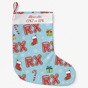 RX-Mas Pharmacy  Small Christmas Stocking