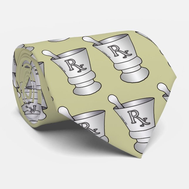 RX Mortar Pestle Tie (Rolled)