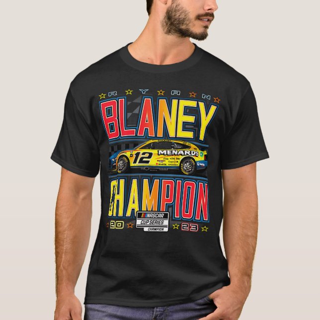 Ryan Blaney 2023 Nascar Cup Series Champion T-Shirt (Front)