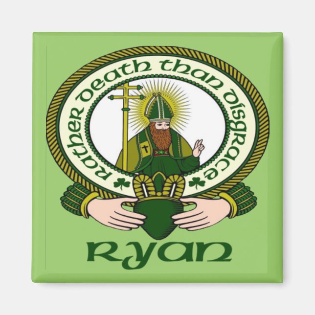 Ryan Clan Motto Magnet (Front)
