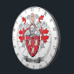 Ryan Coat of Arms Dartboard<br><div class="desc">Get your Ryan surname family crest or coat of arms printed on all these inexpensive gifts. Irish Ryan Family Crest and Ryan Coat of Arms</div>