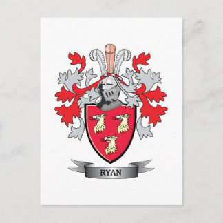 Ryan Coat of Arms Postcard