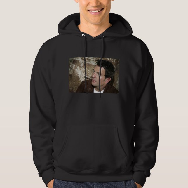 Ryan Kelly Music - Hoodie Black - Leather Jacket (Front)