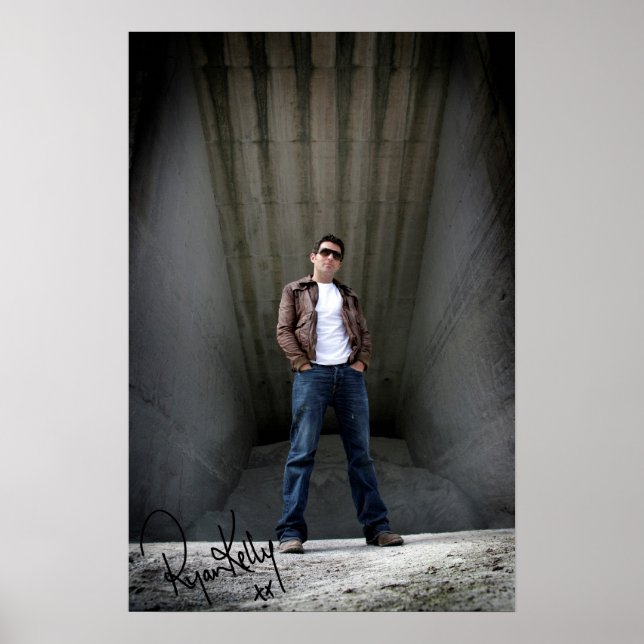 Ryan Kelly Music - Poster "signé" - Entrepôt (Devant)