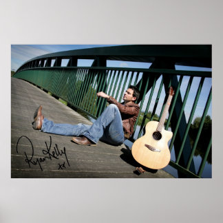 Ryan Kelly Musique - Poster - Guitare Signée
