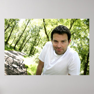 Ryan Kelly Musique - Poster "Signé" - Arbres verts