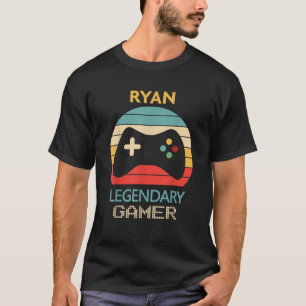 Ryan Name Gift Personalized Legendary Gamer T-Shirt