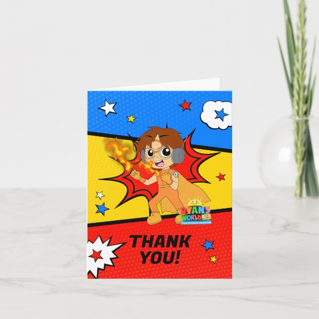 Ryan's World Thank You Card (Front)
