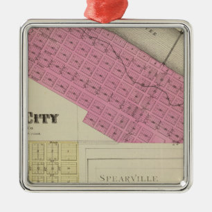Ryansville, Ford City, Spearville, Kansas Metal Ornament