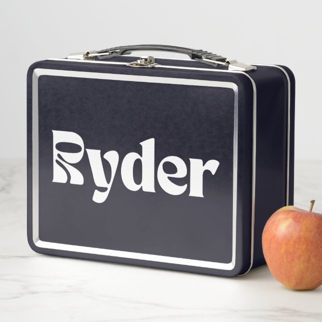 Ryder Name Personalized Metal Lunch Box (In Situ)