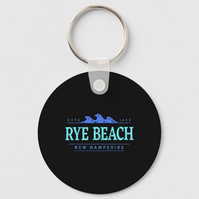 Rye Beach New Hampshire Rye Beach Nh Shoreline  Keychain (Front)