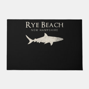 Rye Beach New Hampshire - Shark Lover Gifts Doormat