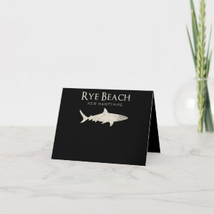 Rye Beach New Hampshire - Shark Lover Gifts Thank You Card