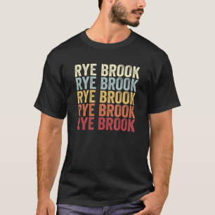 Rye Brook New York Rye Brook NY Retro Vintage Text T-Shirt