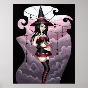 Ryla - Valentine's Day Witch Art Poster