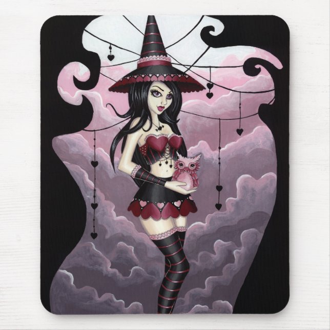 Ryla - Valentine's Day Witch Mousepad (Front)