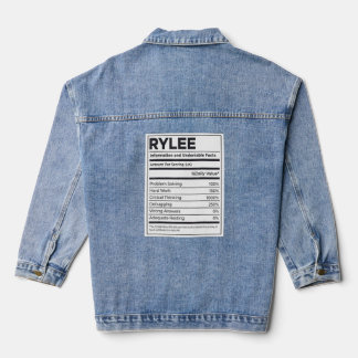 Rylee Information sur la nutrition Problème Résoud