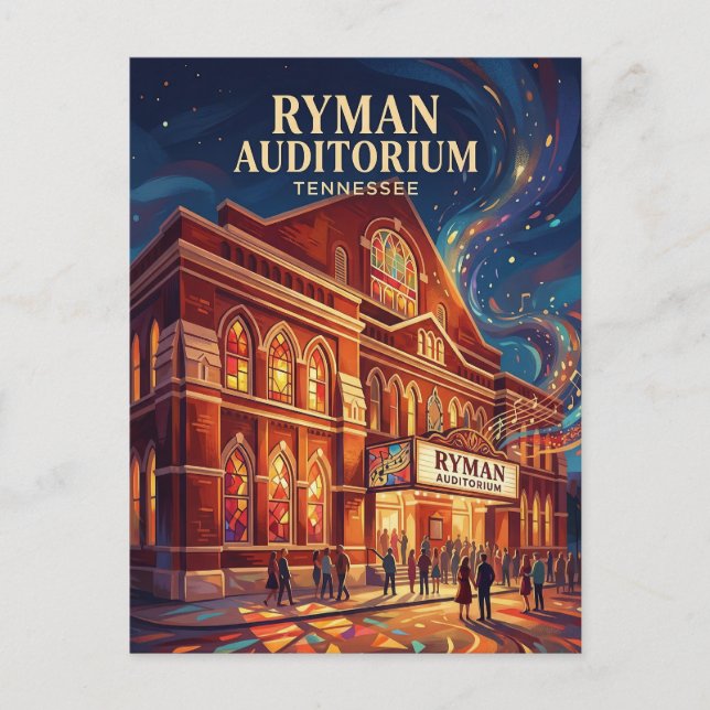 Ryman Auditorium Tennessee Postcard (Front)