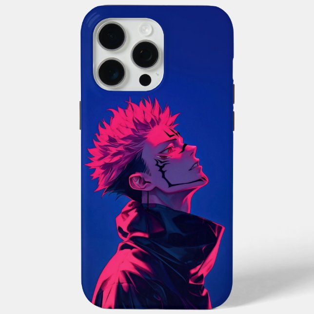 Ryomen Sukuna Neon Curse Case-Mate iPhone Case (Back)