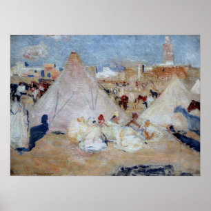 Rysselberghe - Camp In Morocco Poster