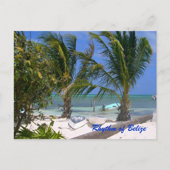 Rythme de Belize Beach Carte postale (Devant)