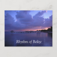 Rythme de Belize San Pedro carte postale